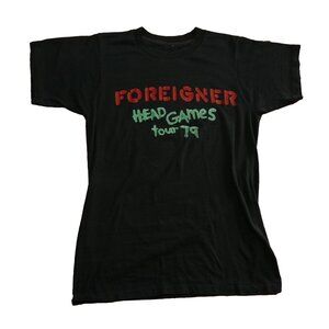 Vintage 1970s Foreigner Head Games Tour '79 T-Shirt